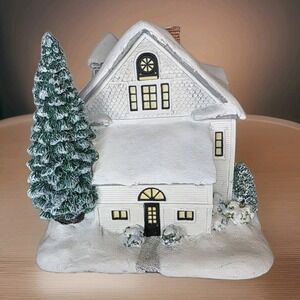 Hawthorne Village Rockwell Christmas 7 Arts Gifts And Antiques House 2001 R